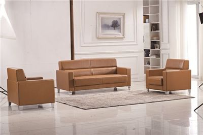 億名來商務(wù)接待 簡約大氣 實木真皮辦公沙發(fā)茶幾組合